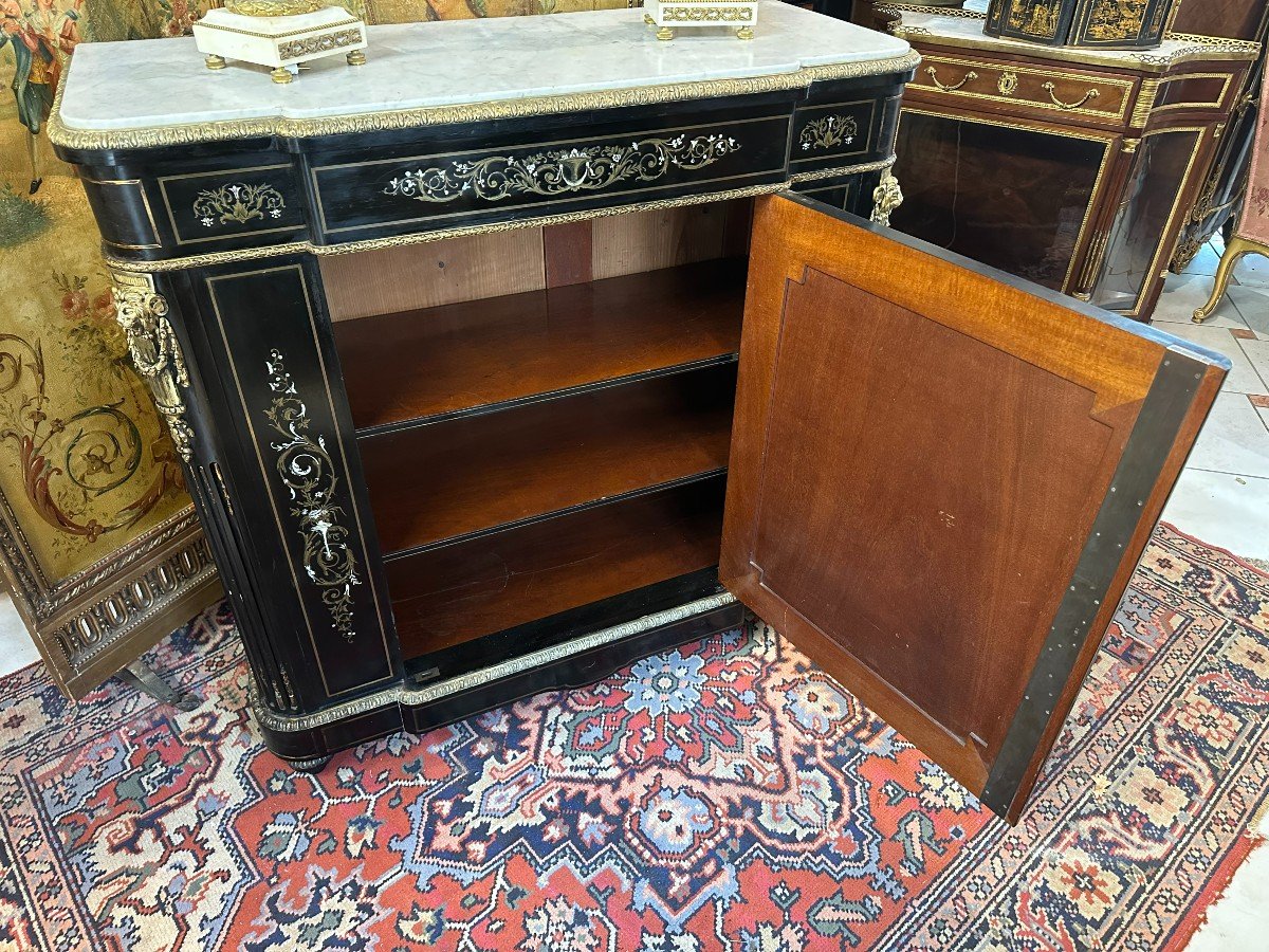 MEUBLE D'APPUI EPOQUE NAPOLEON III - STYLE LOUIS XVI-photo-3