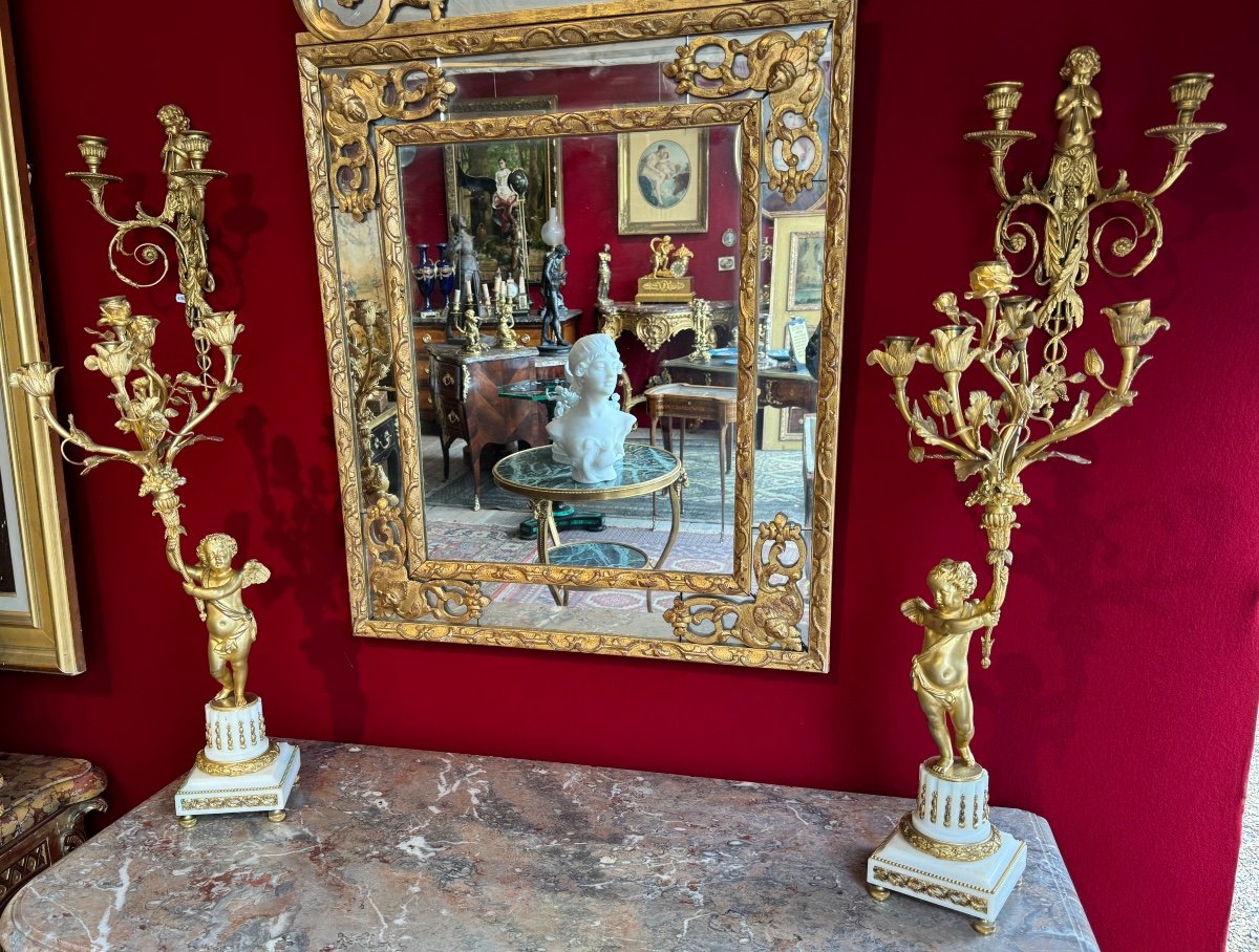 Pair Of Louis XVI Style Candelabra-photo-2
