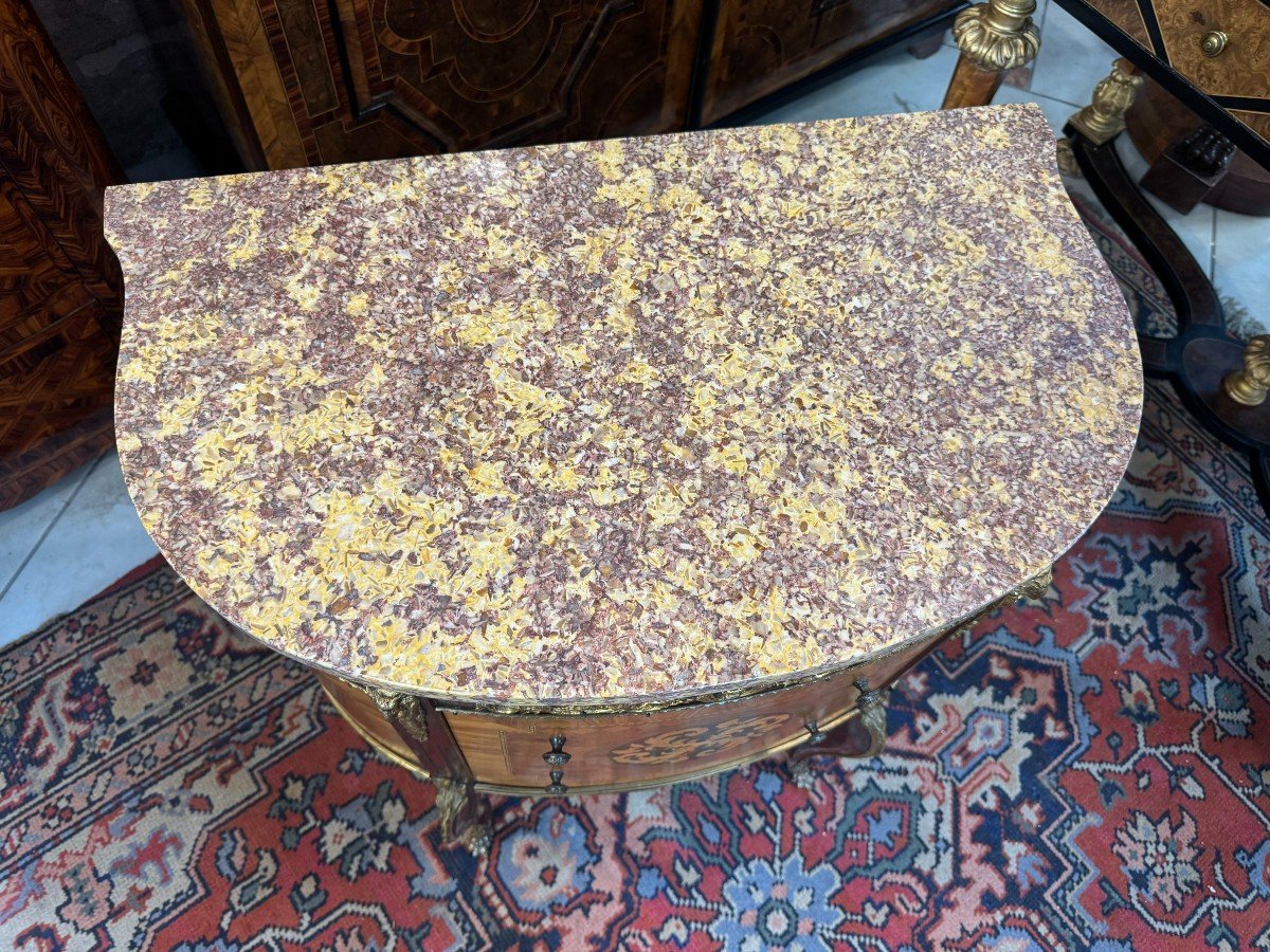 Louis XV Style Half Moon Chest-photo-4