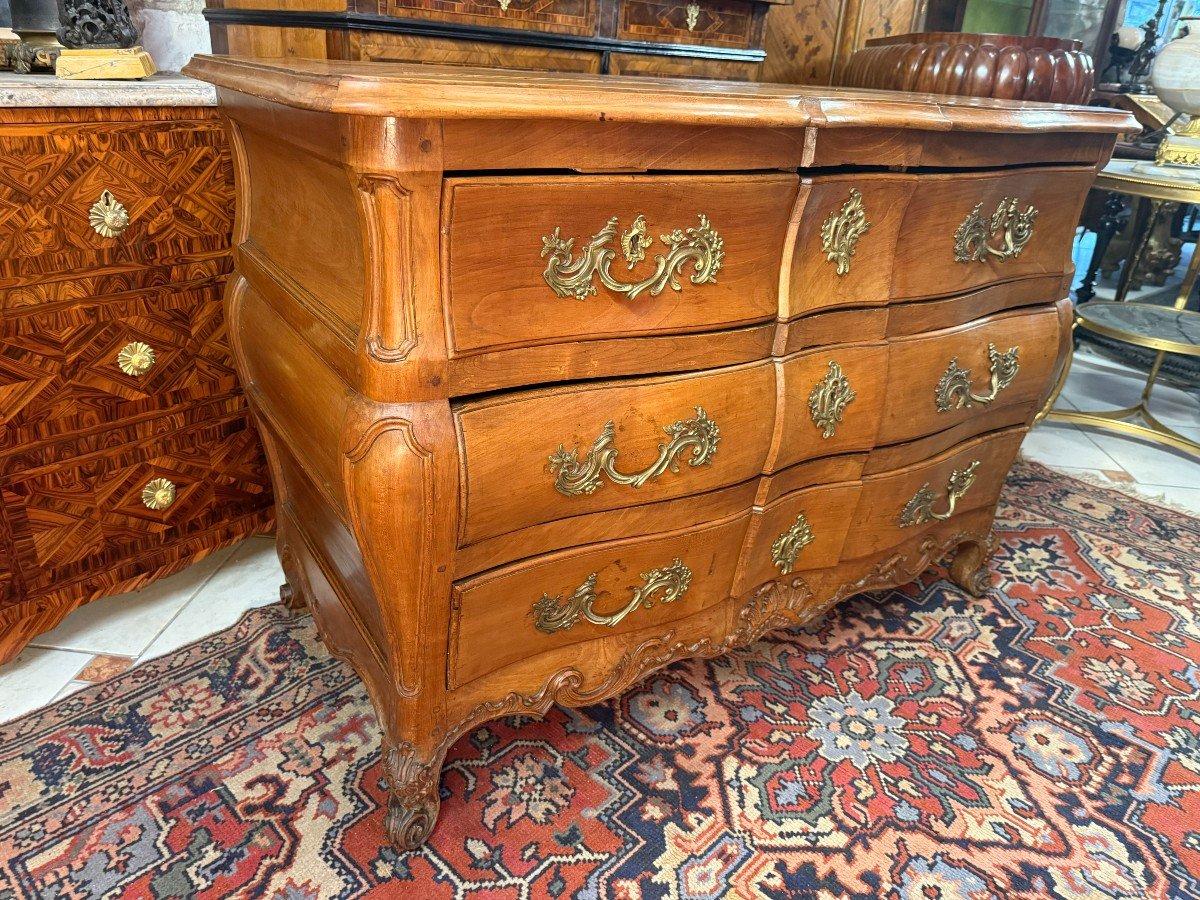 COMMODE DE FORME TOMBEAU EPOQUE  LOUIS XV - 18ème-photo-7
