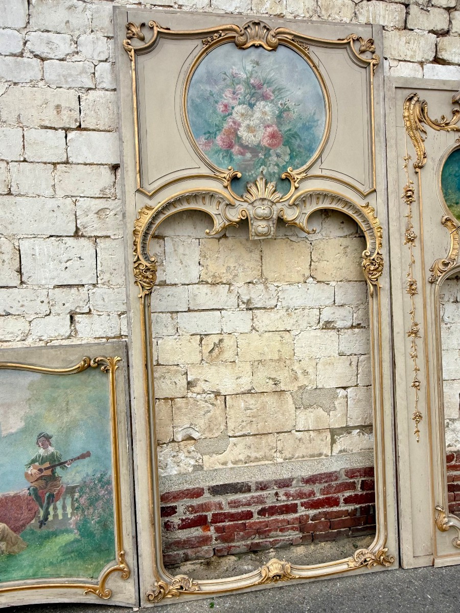 ENSEMBLE DE SIX BOISERIES LOUIS XV-photo-2