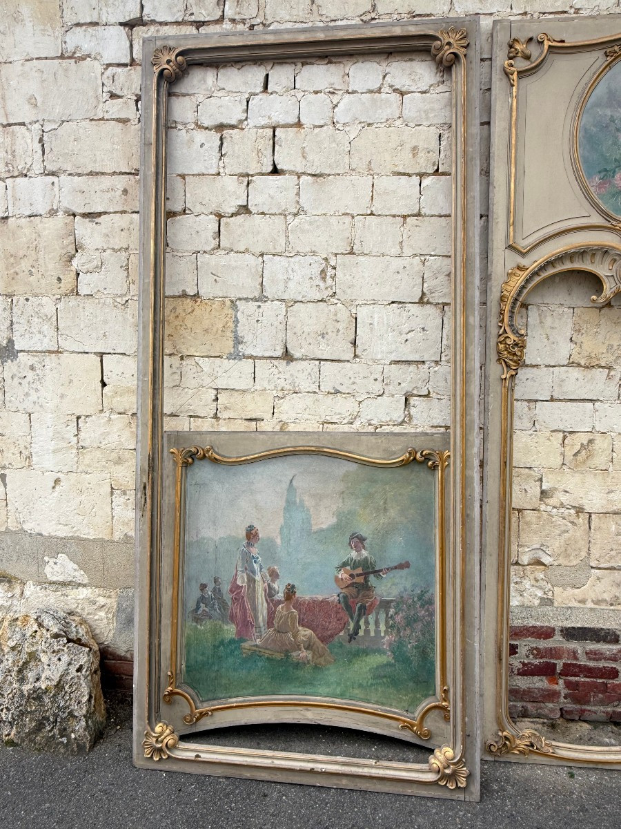 ENSEMBLE DE SIX BOISERIES LOUIS XV-photo-5