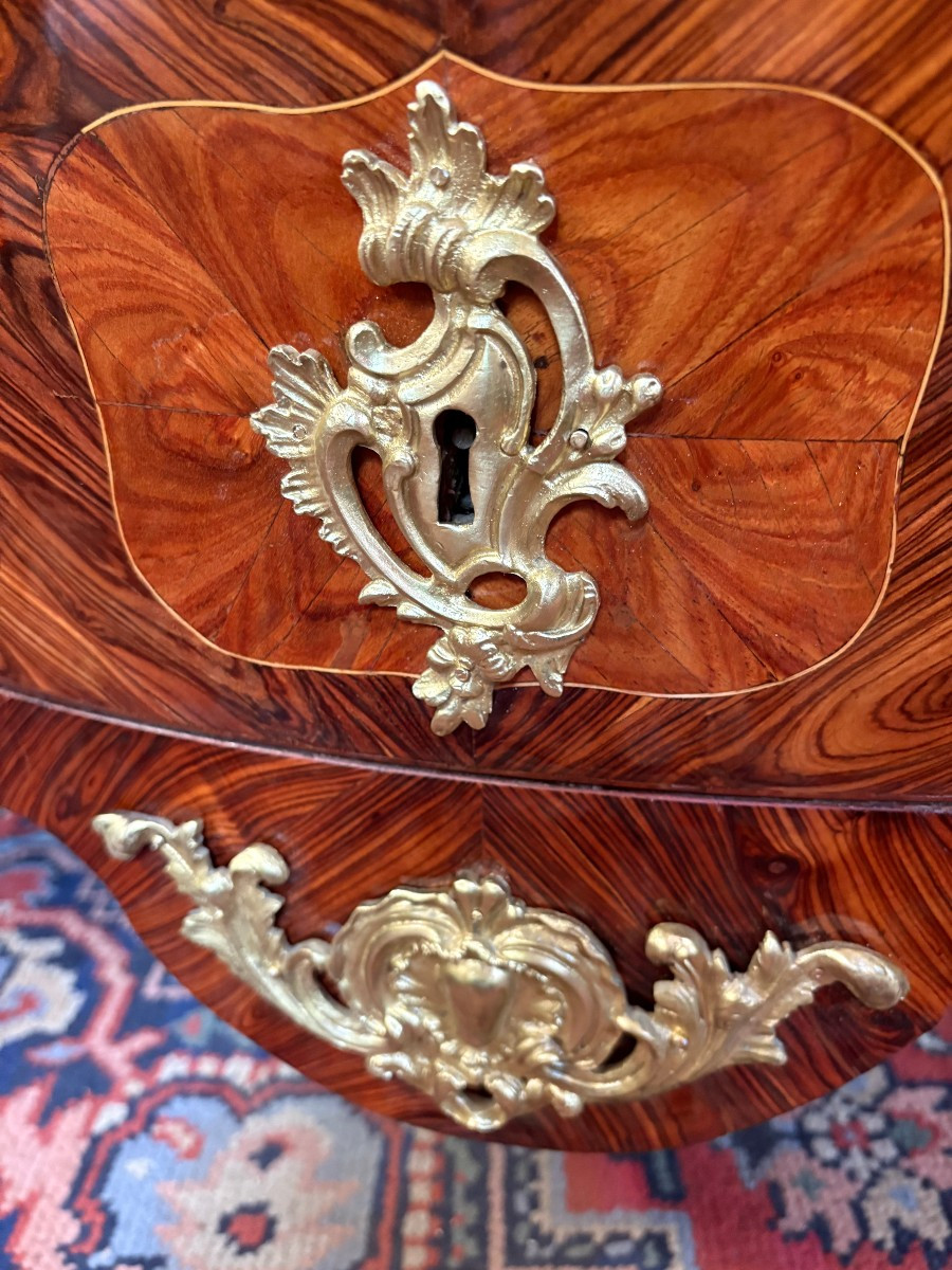 Louis XV Period Chest Of Drawers Stamped Jean-chrysostome Stumpff (1731-1806)-photo-3