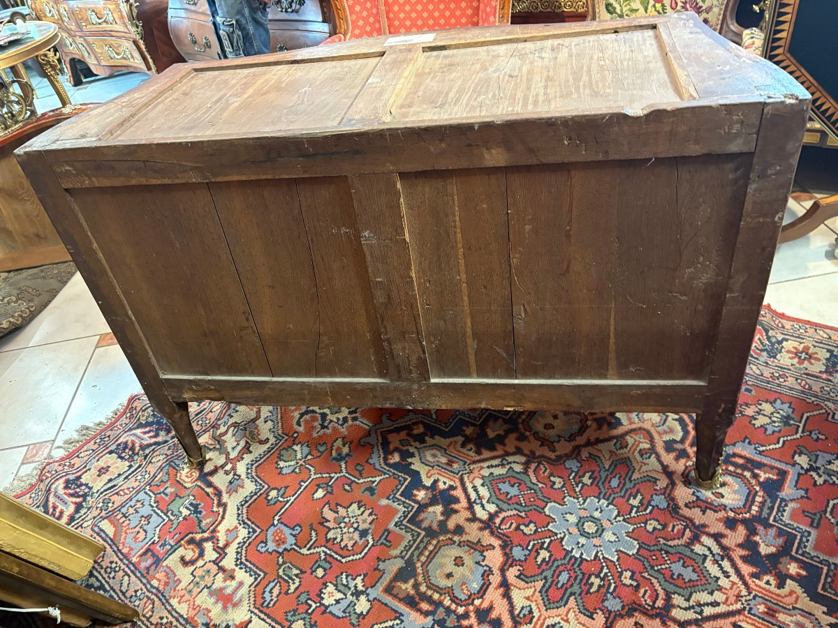 Louis XV Period Chest Of Drawers Stamped Jean-chrysostome Stumpff (1731-1806)-photo-2