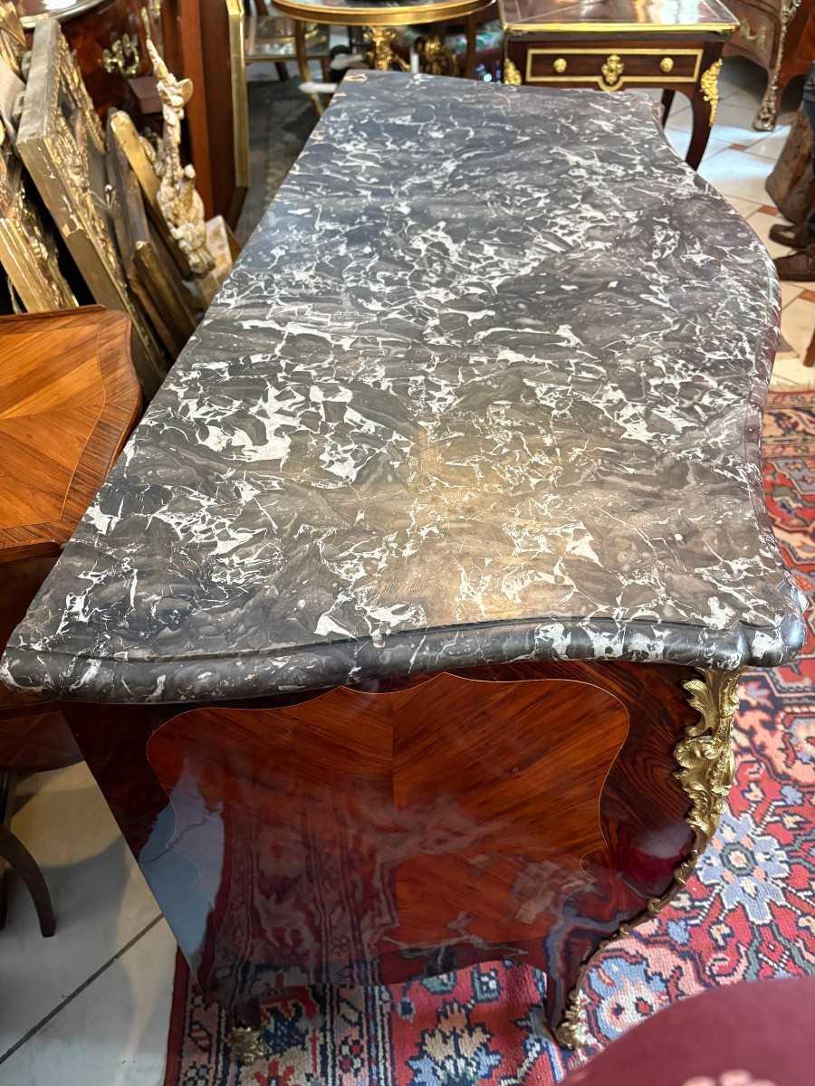 Louis XV Period Chest Of Drawers Stamped Jean-chrysostome Stumpff (1731-1806)-photo-6