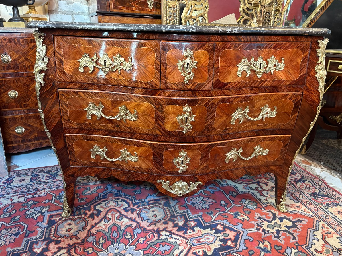 Louis XV Period Chest Of Drawers Stamped Jean-chrysostome Stumpff (1731-1806)