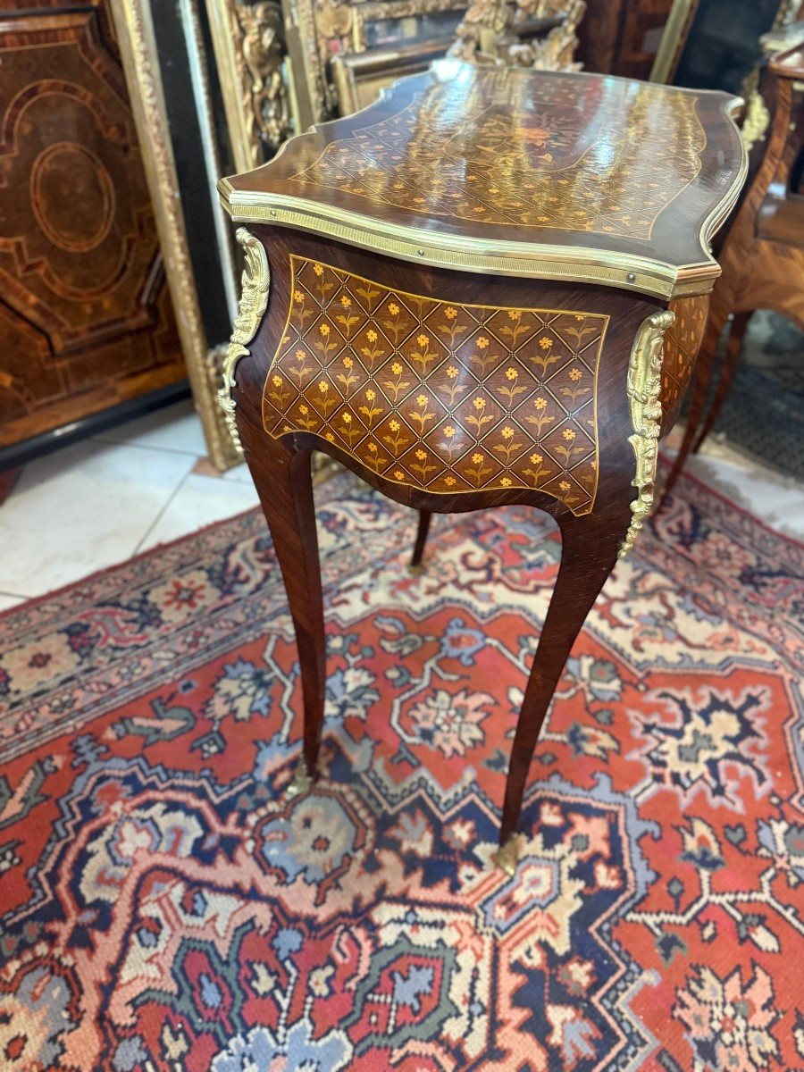 COIFFEUSE EN MARQUETERIE EPOQUE NAPOLEON III-photo-3
