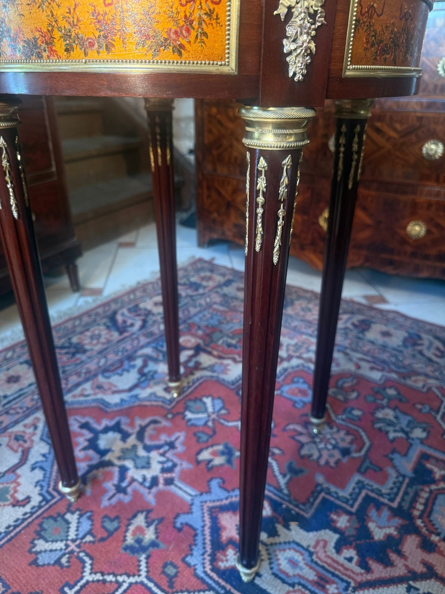 Louis XVI Style Living Room Pedestal Table, Napoleon III Period-photo-2