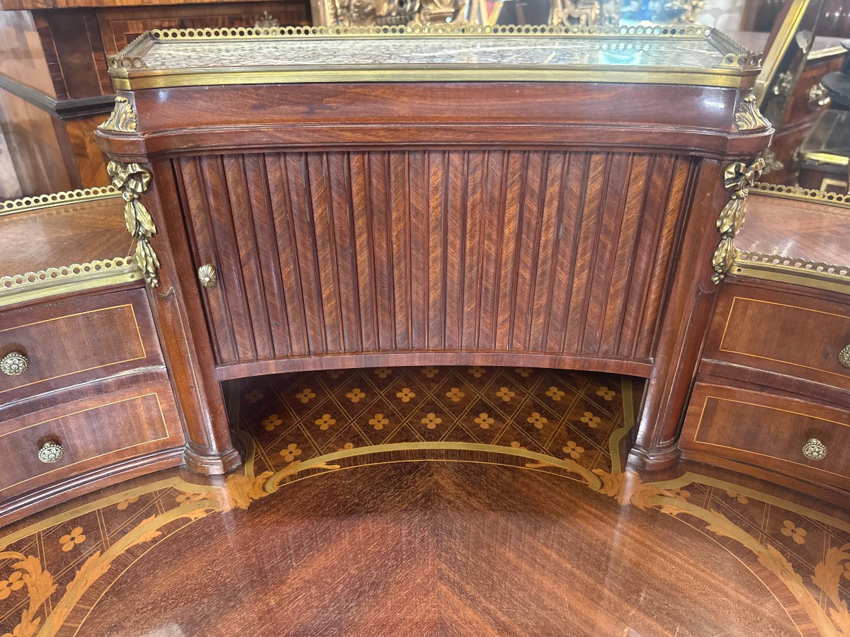 Louis XVI Style Desk From The L. Bettenfeld Workshops, Paris-photo-2