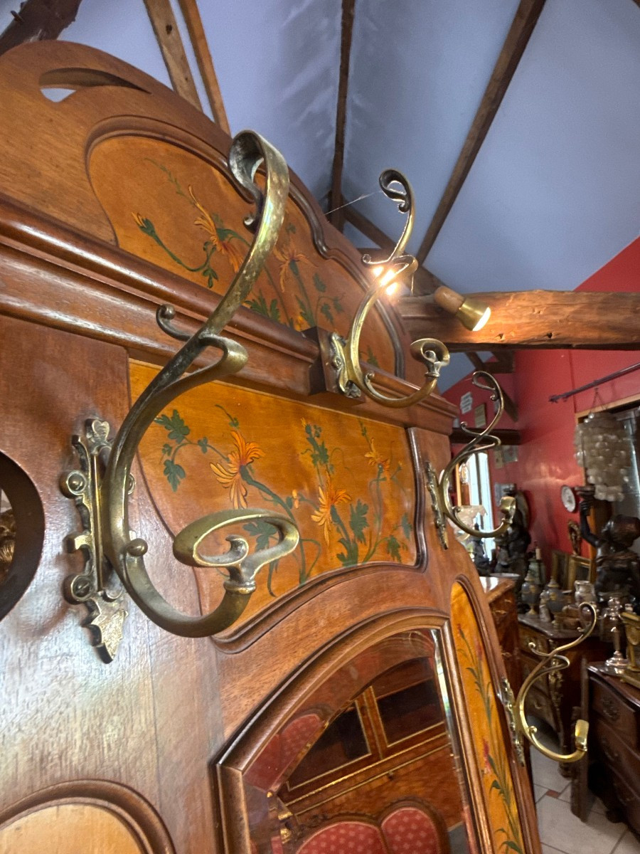 PORTE MANTEAUX DE VESTAIRE ART NOUVEAU 1930-photo-4