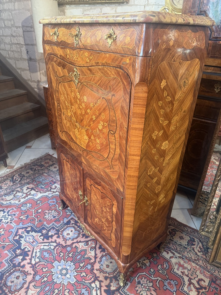 SECRETAIRE D’EPOQUE LOUIS XV - 18ème - ESTAMPILLE L.BOUDIN-photo-8
