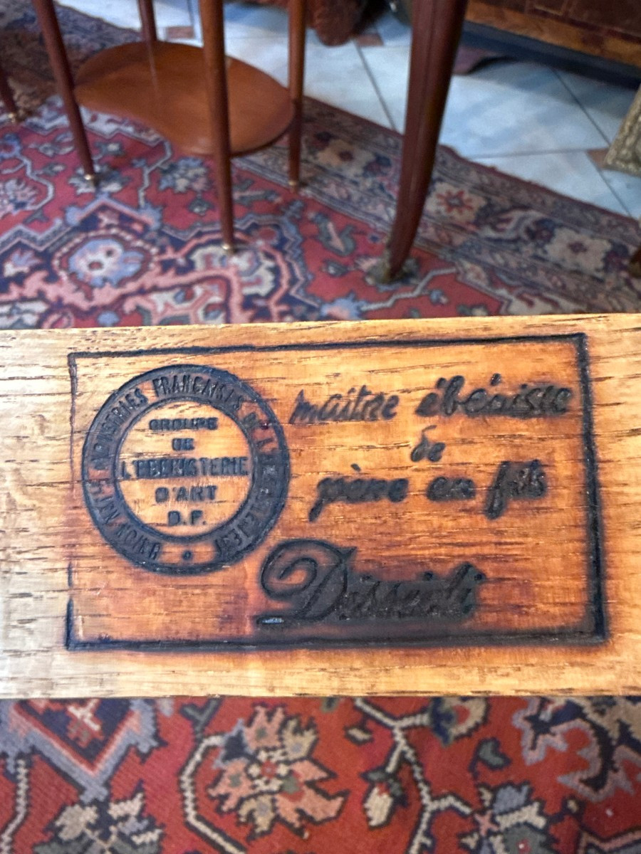 Pair Of Louis XVI Style Drum Tables From The Dissidi Workshops In Paris-photo-1