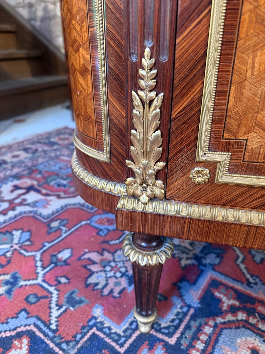 Louis XVI Low Cabinet – Signed François Linke (1855 – 1946)-photo-2