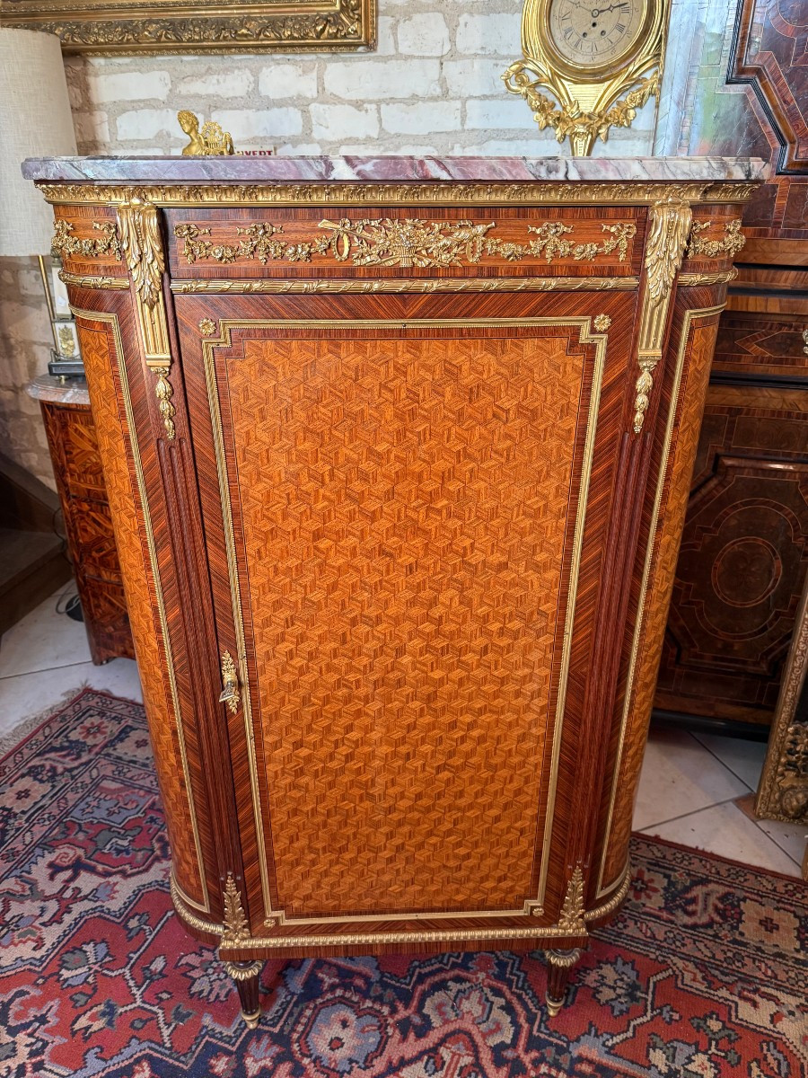 Louis XVI Low Cabinet – Signed François Linke (1855 – 1946)