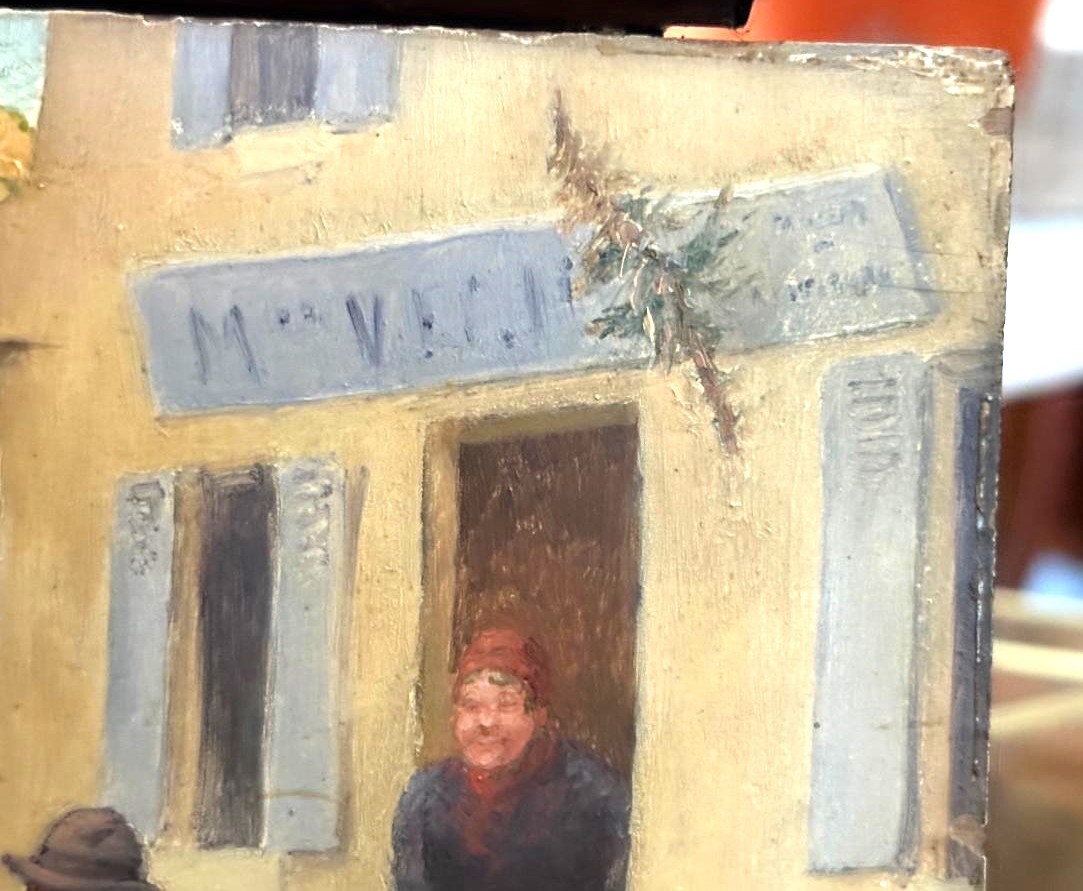 Oil On Panel Pierre Deville 1905-photo-1