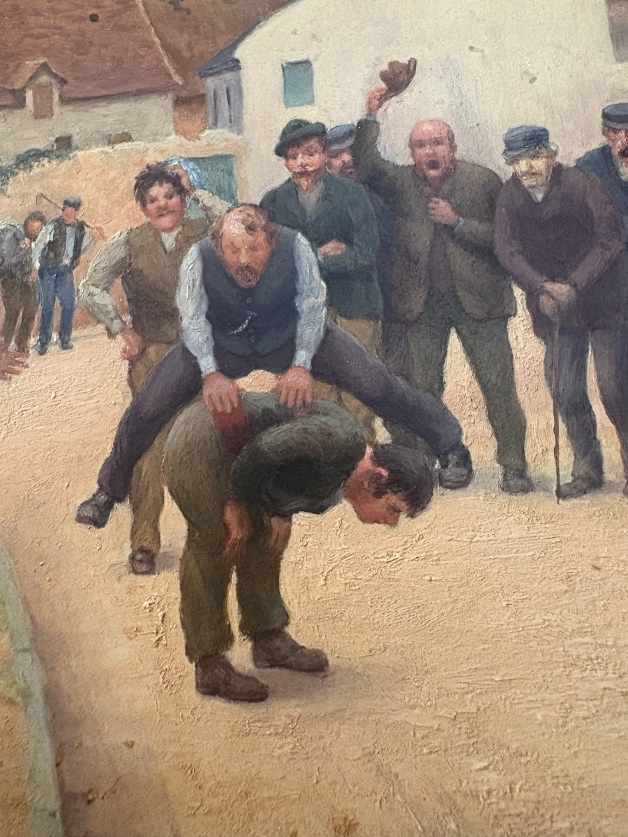 Oil On Panel Pierre Deville 1905-photo-2