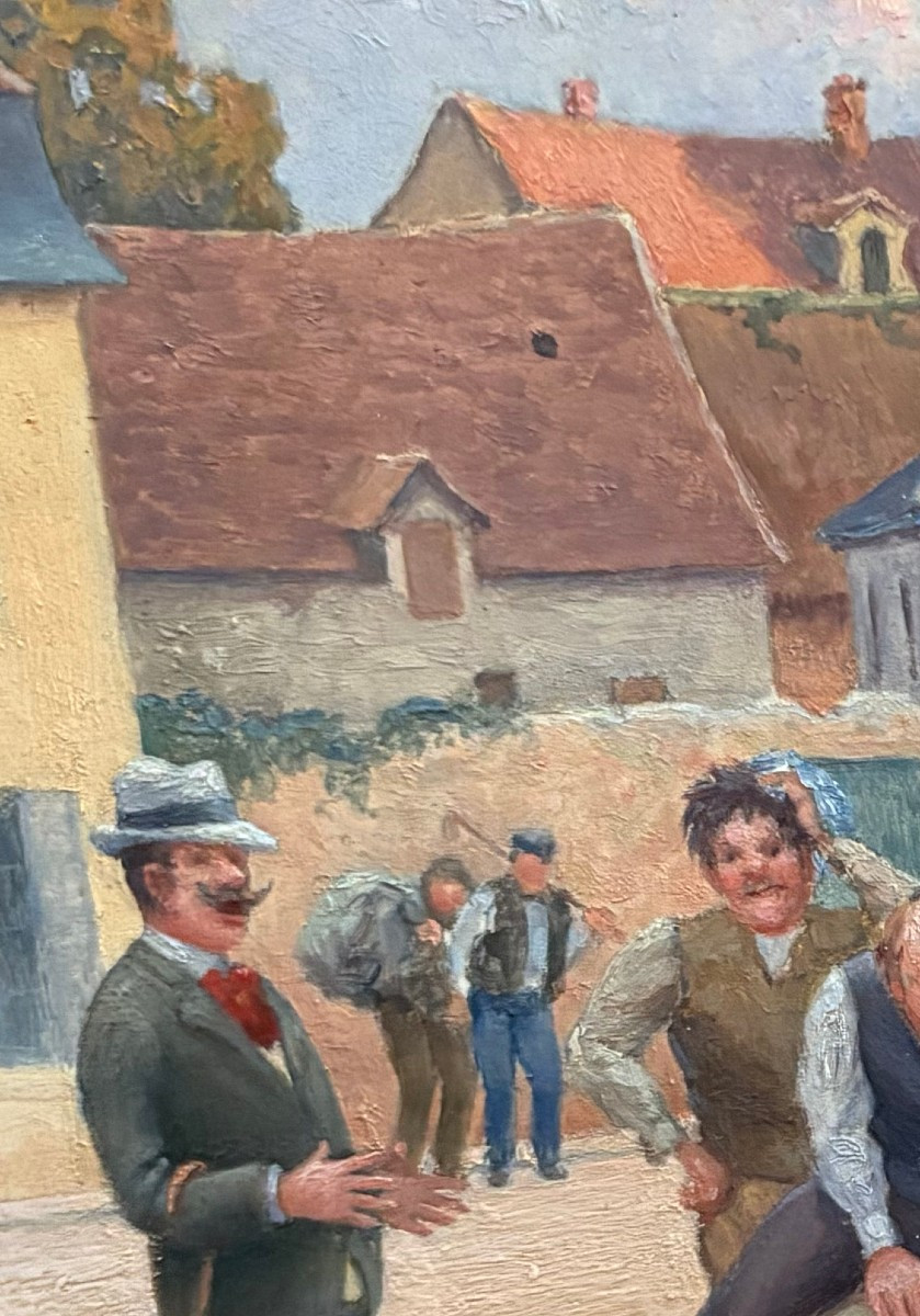 Oil On Panel Pierre Deville 1905-photo-3