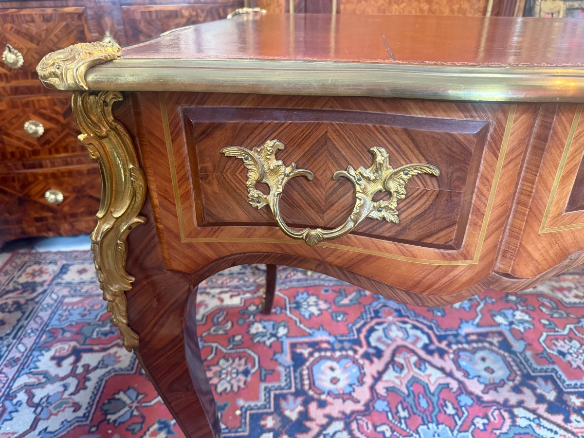 BUREAU PLAT TOUTES FACES DE STYLE LOUIS XV-photo-2
