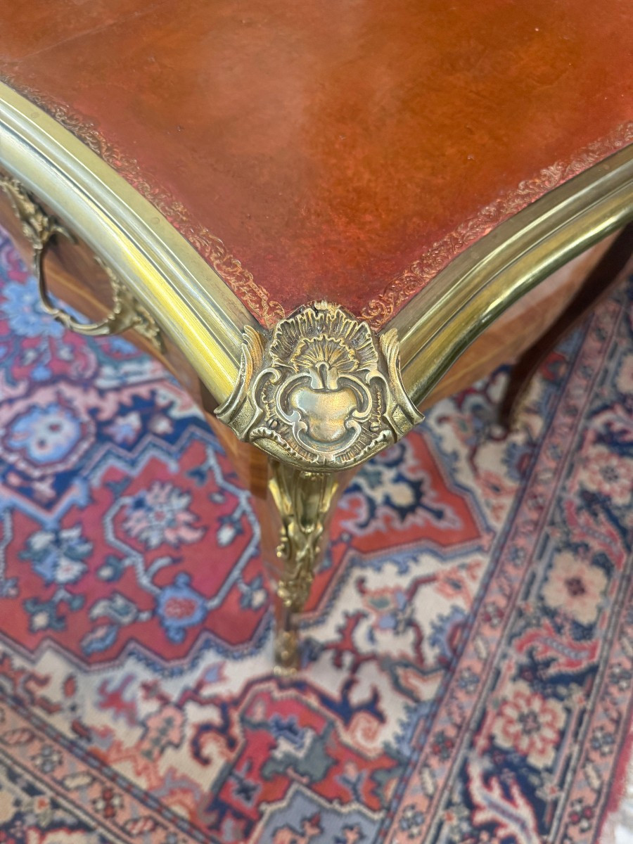 BUREAU PLAT TOUTES FACES DE STYLE LOUIS XV-photo-3