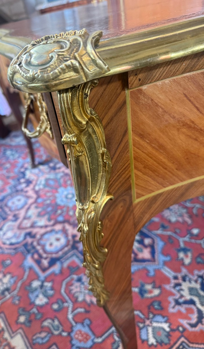 BUREAU PLAT TOUTES FACES DE STYLE LOUIS XV-photo-3