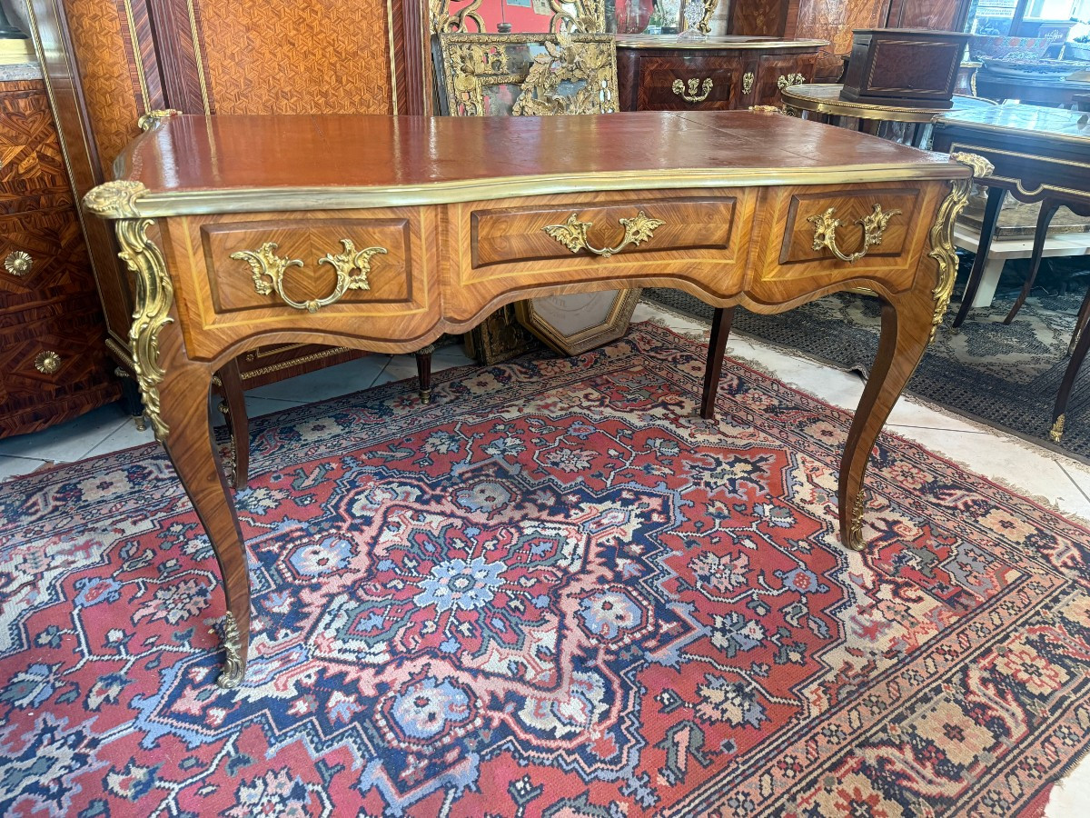 BUREAU PLAT TOUTES FACES DE STYLE LOUIS XV