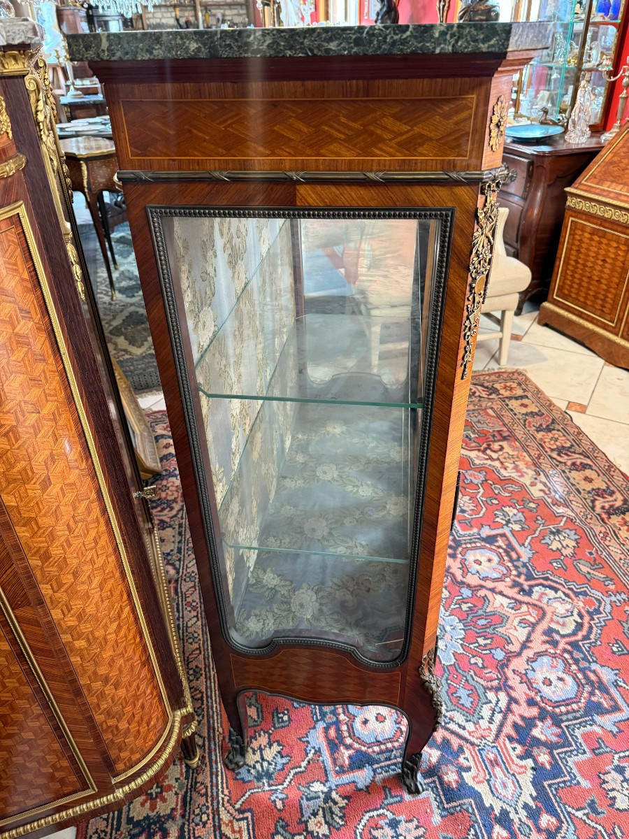 Napoleon III Period Transitional Style Display Cabinet-photo-4