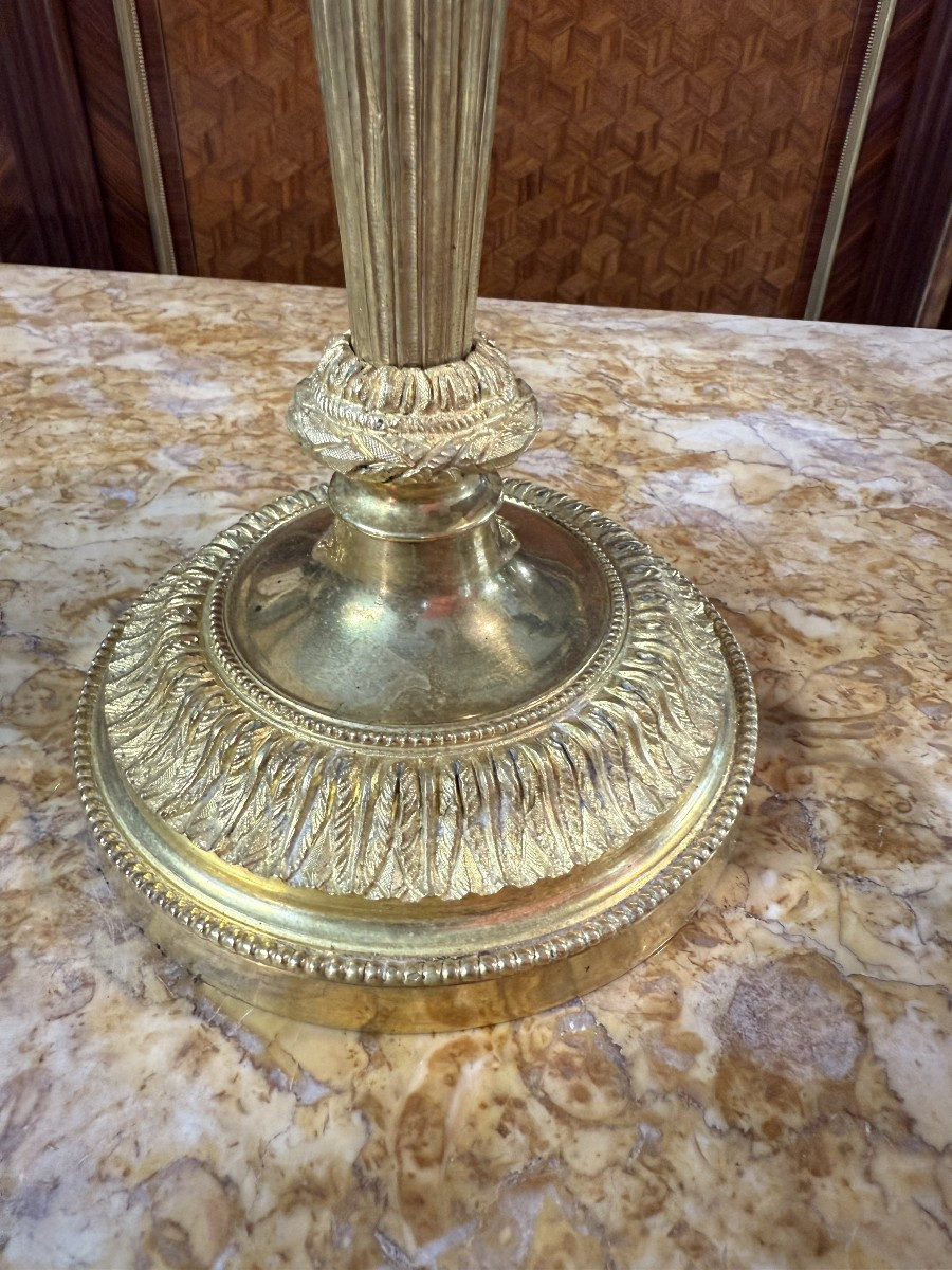 Pair Of Louis XVI Style Lamps - Candelabra-photo-4