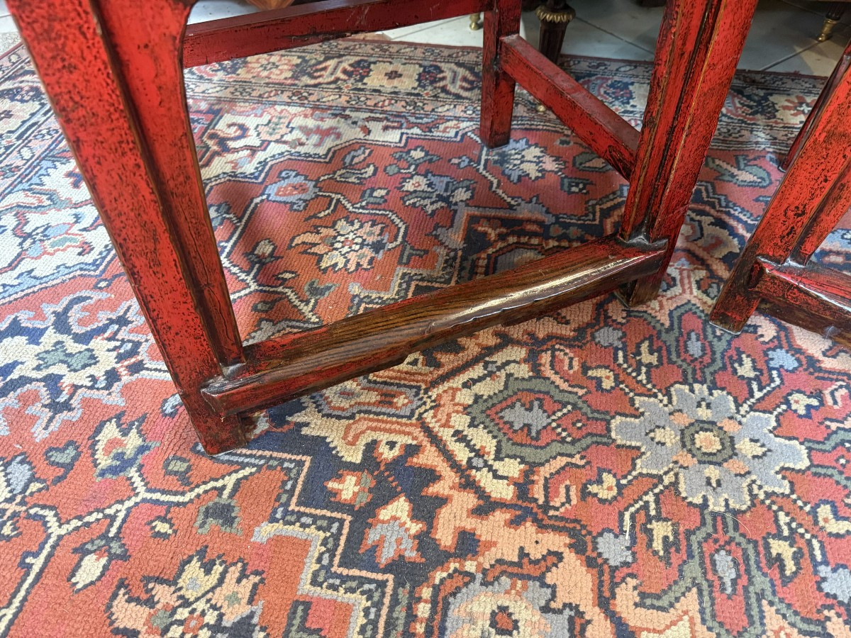 Pair Of Chinese Lacquer Armchairs-photo-1