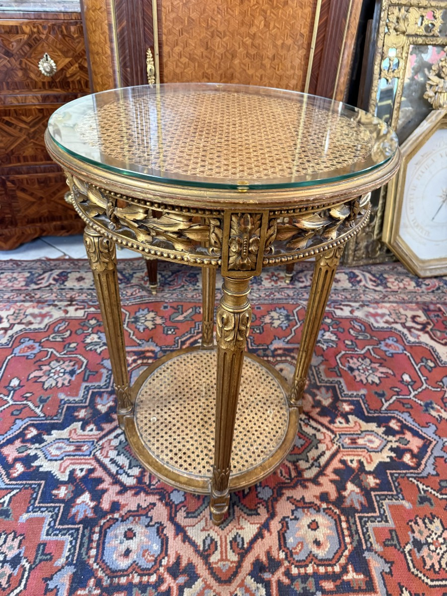 Louis XVI Pedestal Table-photo-2