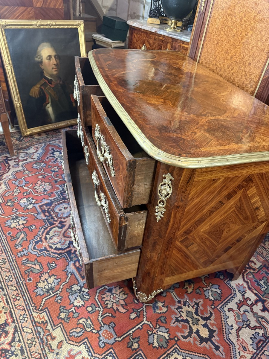 COMMODE REGENCE - 18ème siècle Estampillée L. PERIDIEZ-photo-4