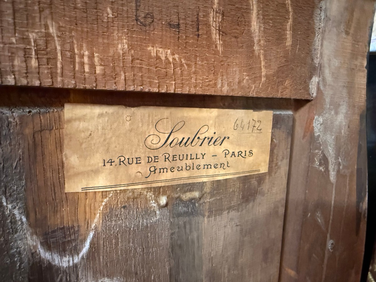 Pair Of Louis XV Style Curved Chests Of Drawers-photo-5