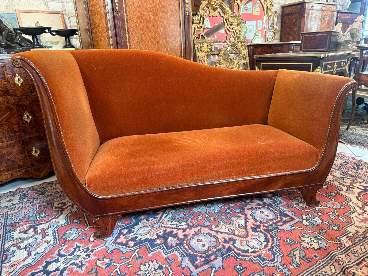 Empire-restoration Style Meridienne 