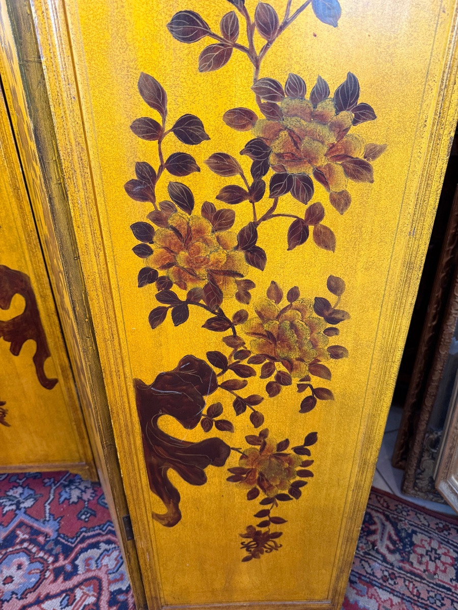 PARAVANT À DÉCOR ASIATIQUE -photo-3