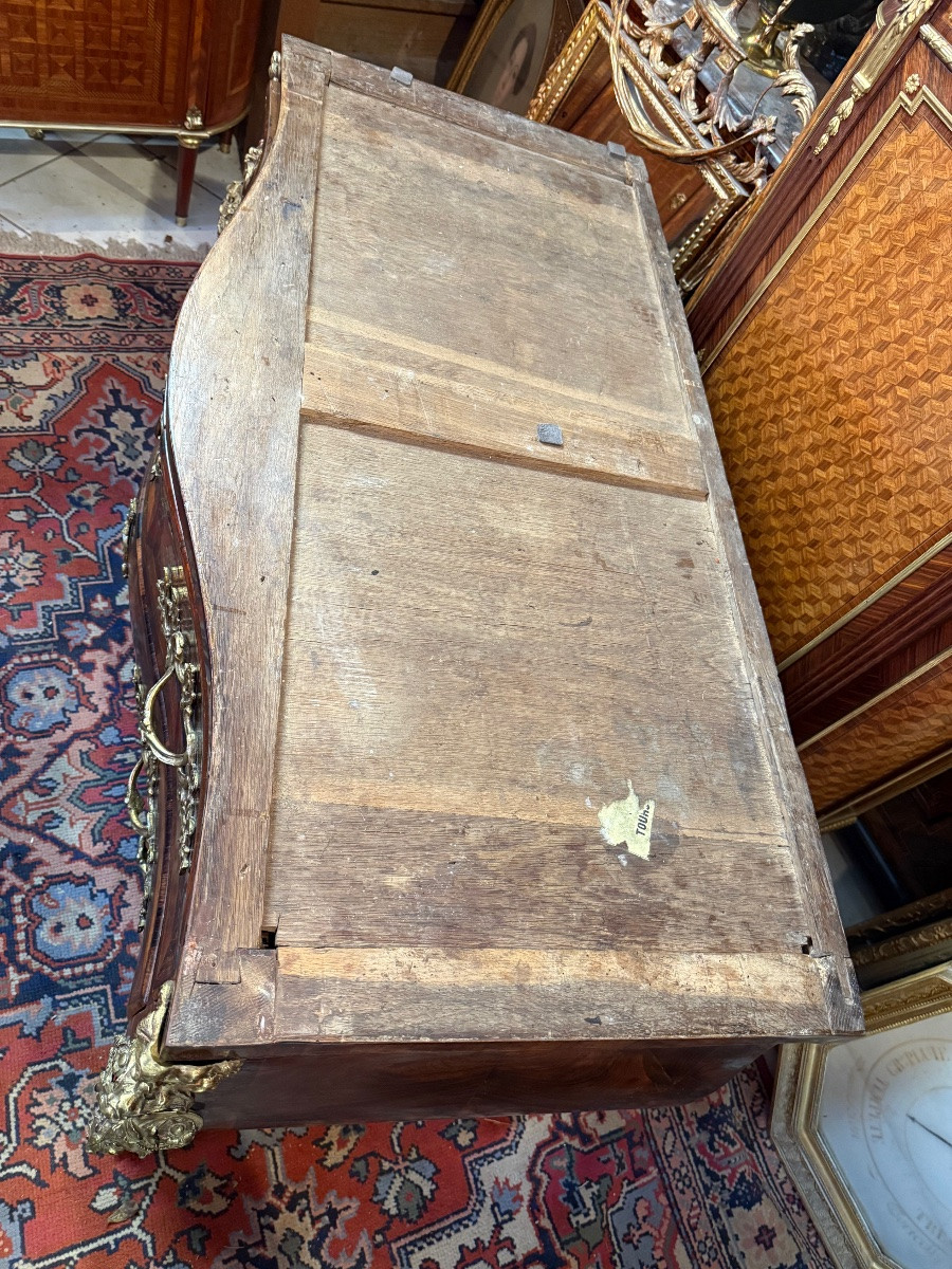 Louis XV Tomb-shaped Commode Stamped Jc Ellaume-photo-6