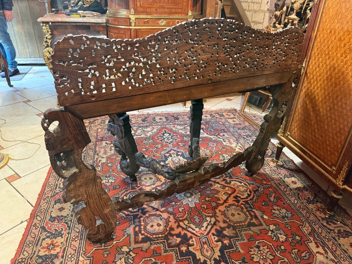 CONSOLE ANGLO BIRMANE 19ème-photo-6