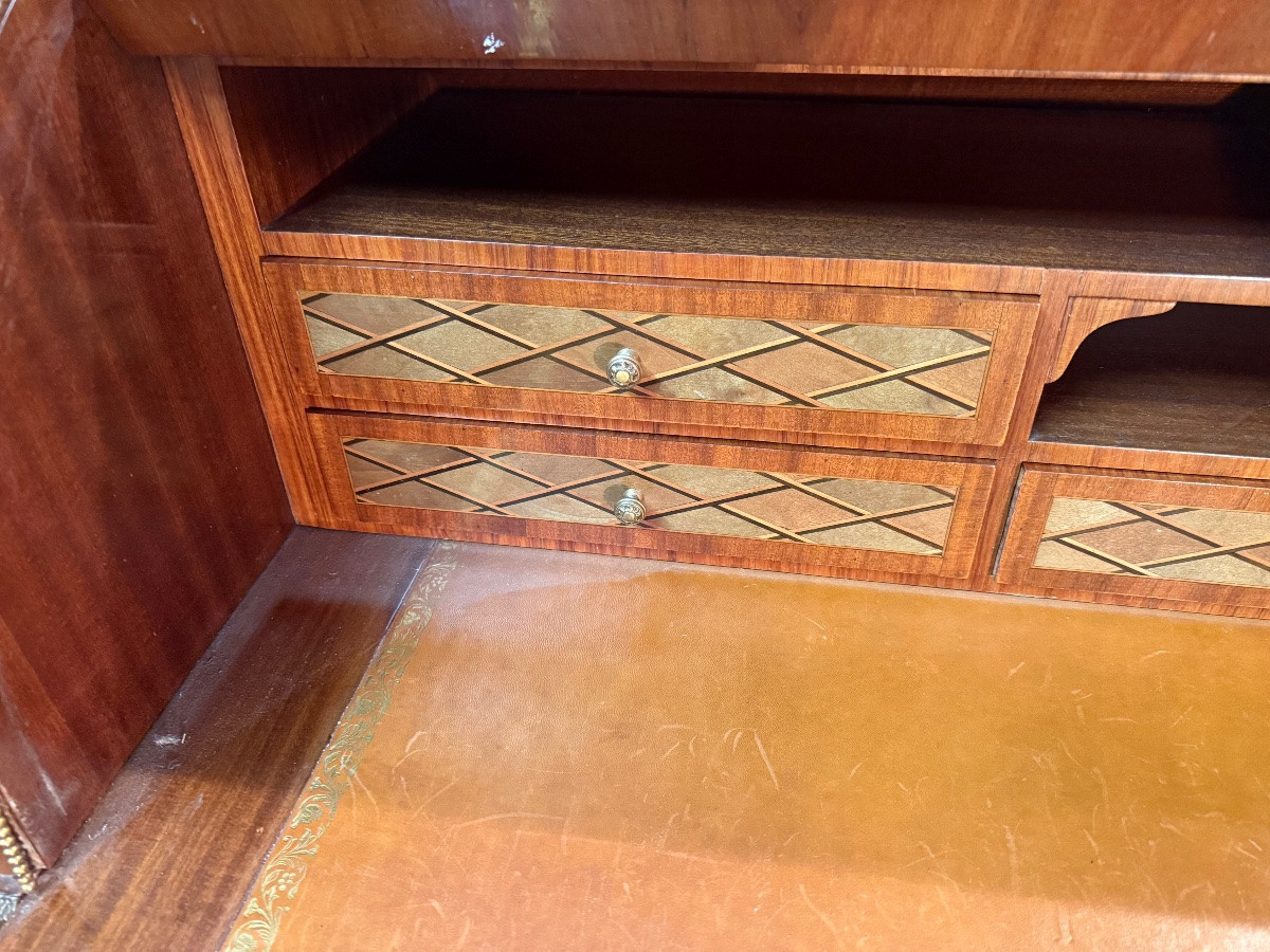 Louis XVI Style Cylinder Desk After A Model By Jean Henri Riesener-photo-6