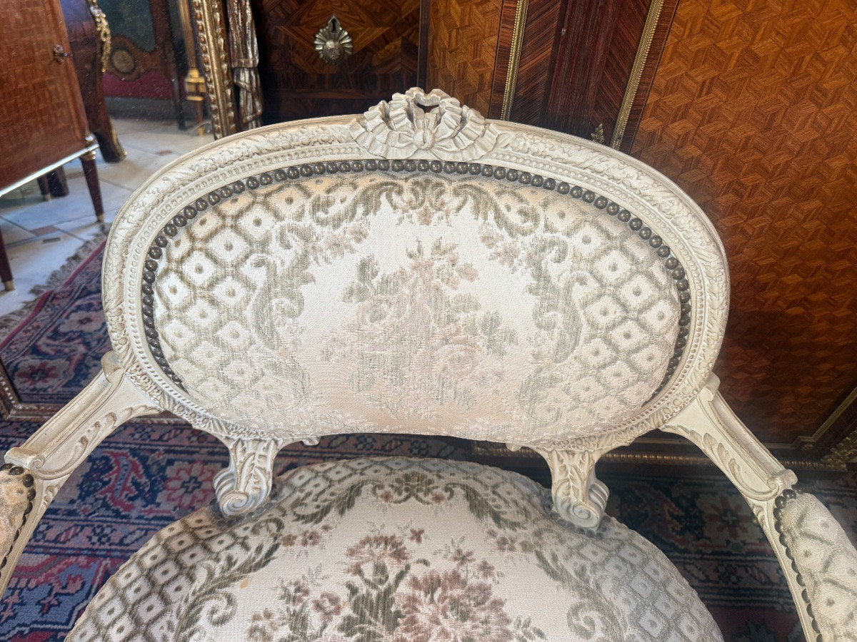 PAIRRE DE FAUTEUILS STYLES LOUIS XVl -photo-1