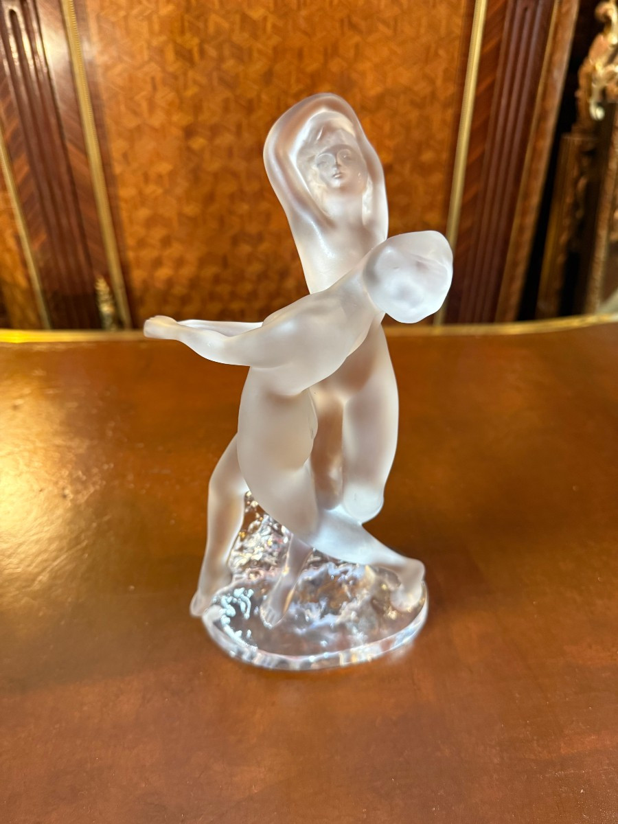 SCULPTURE MAISON LALIQUE « LES DEUX DANSEUSES »
