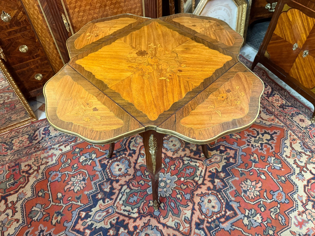 Louis XV Style Games Table, Also Known As A Handkerchief Table – 19th Century-photo-2