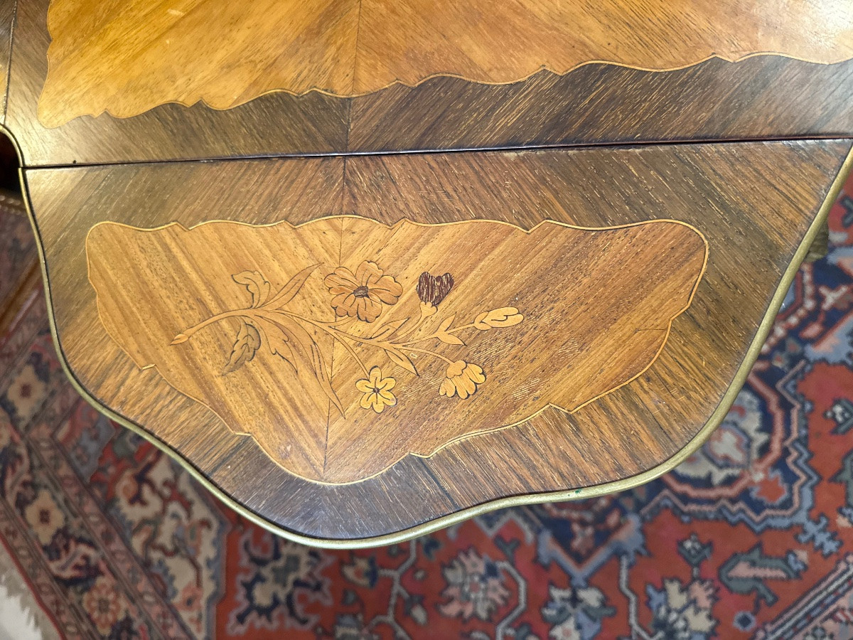 Louis XV Style Games Table, Also Known As A Handkerchief Table – 19th Century-photo-3