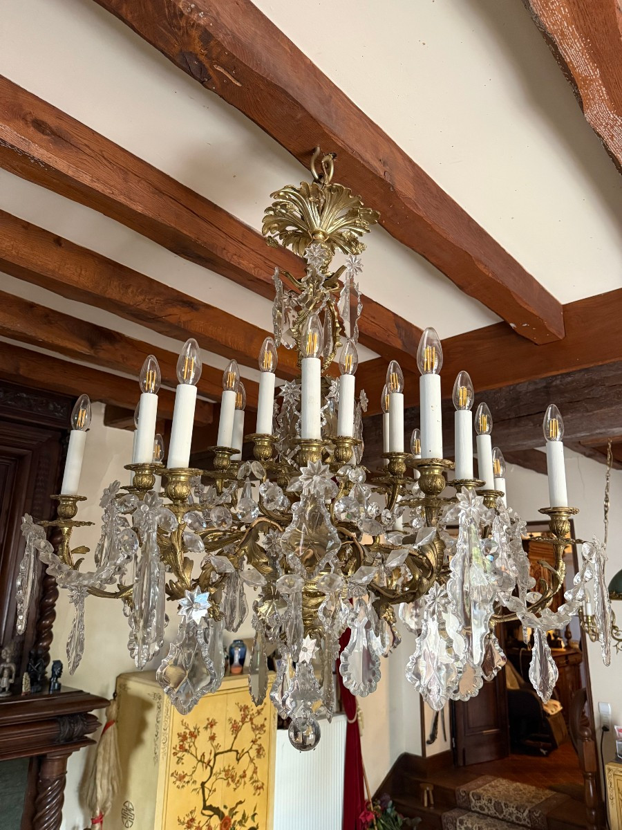 Louis XV Style Chandelier - 19th Century-photo-3