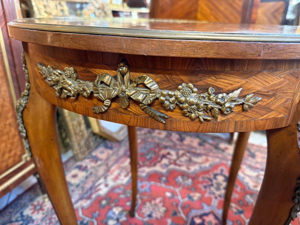 Louis XVI Style Pedestal Table-photo-2