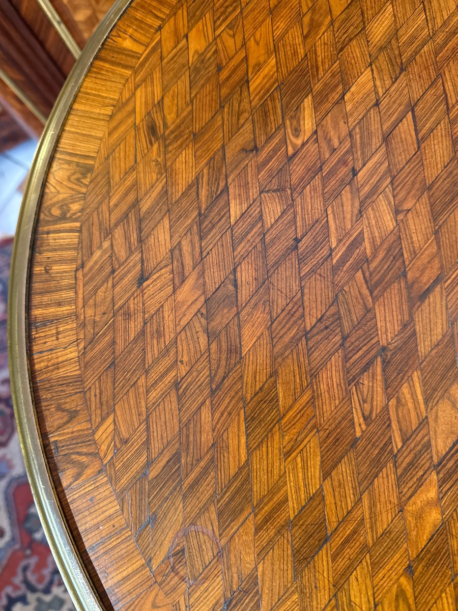 Louis XVI Style Pedestal Table-photo-2