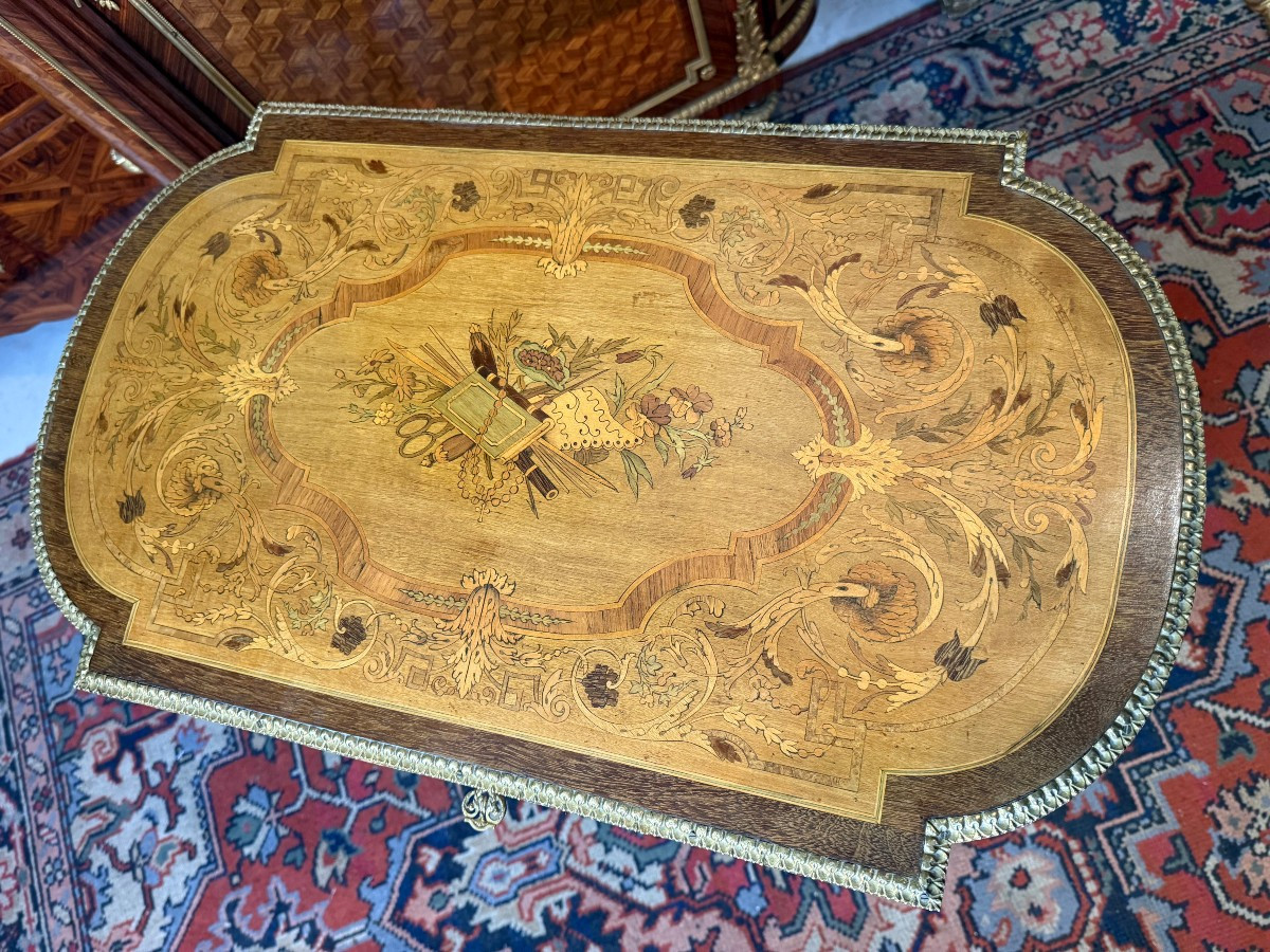 Napoleon III Work Table – 19th Style XVI-photo-2