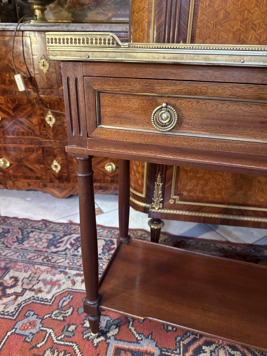 CONSOLE  - DESSERTE DE STYLE LOUIS XVI-photo-2