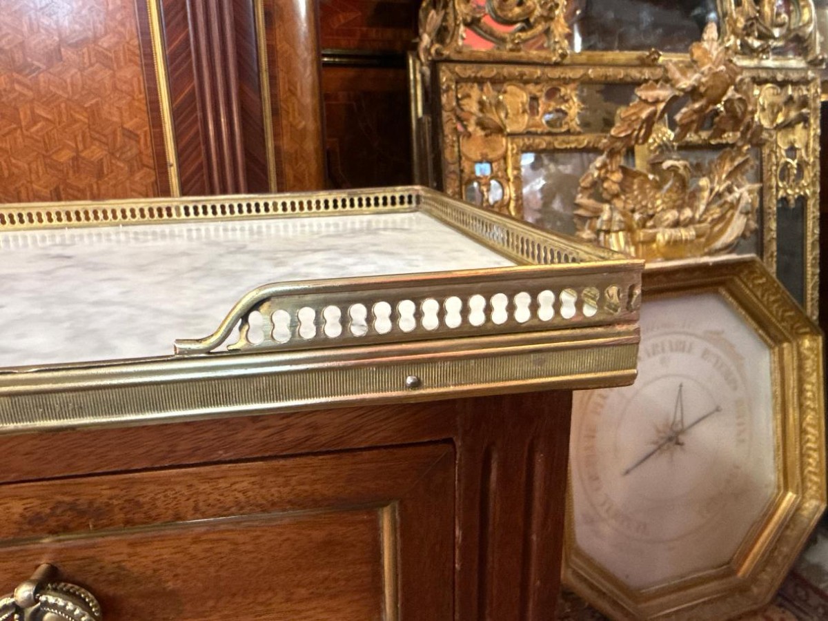 CONSOLE  - DESSERTE DE STYLE LOUIS XVI-photo-3