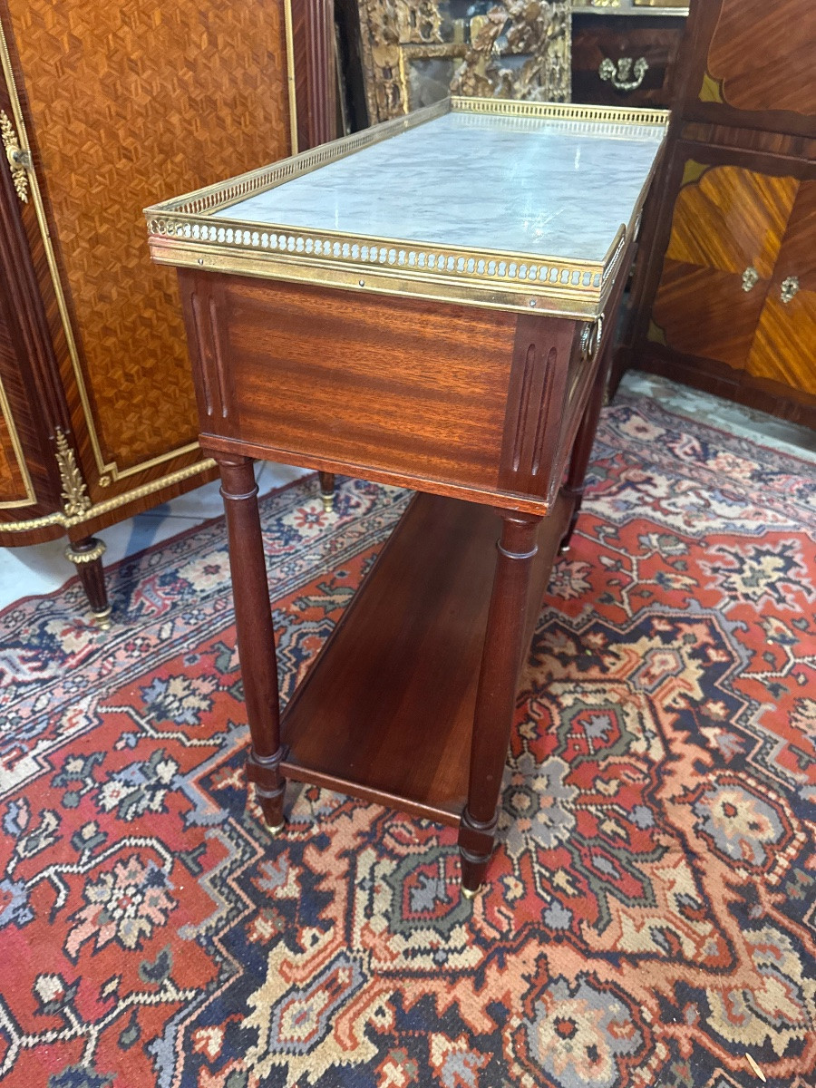 CONSOLE  - DESSERTE DE STYLE LOUIS XVI-photo-2