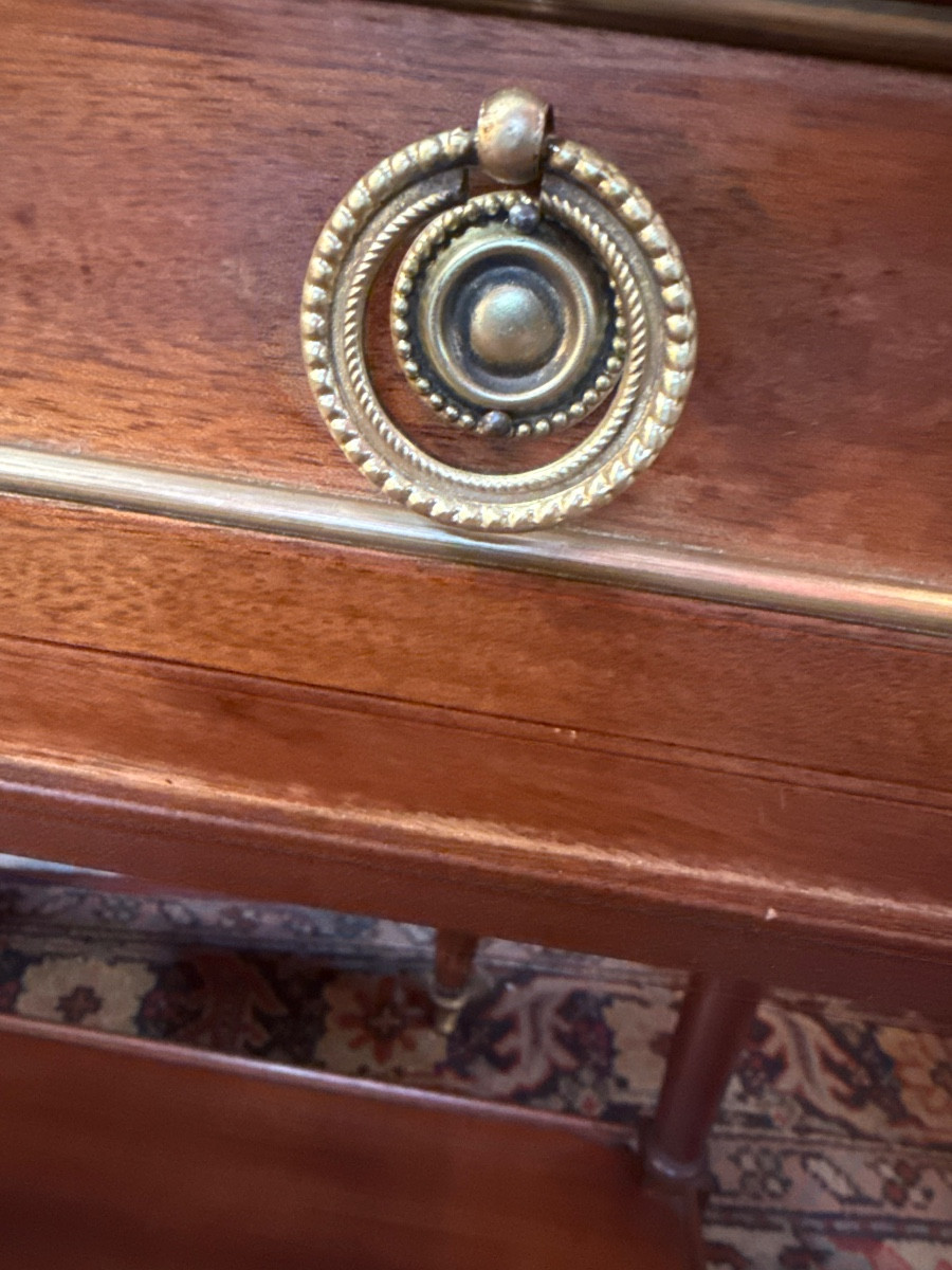 CONSOLE  - DESSERTE DE STYLE LOUIS XVI-photo-4