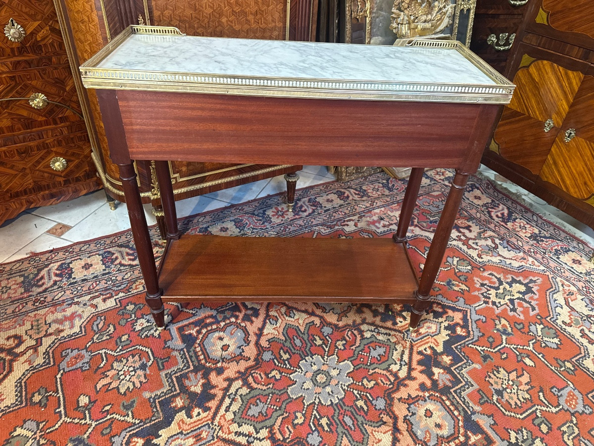 CONSOLE  - DESSERTE DE STYLE LOUIS XVI-photo-6