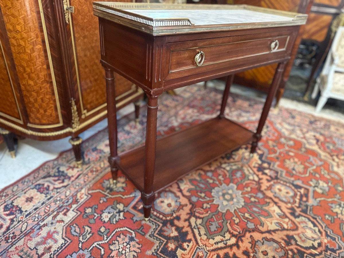 CONSOLE  - DESSERTE DE STYLE LOUIS XVI-photo-7